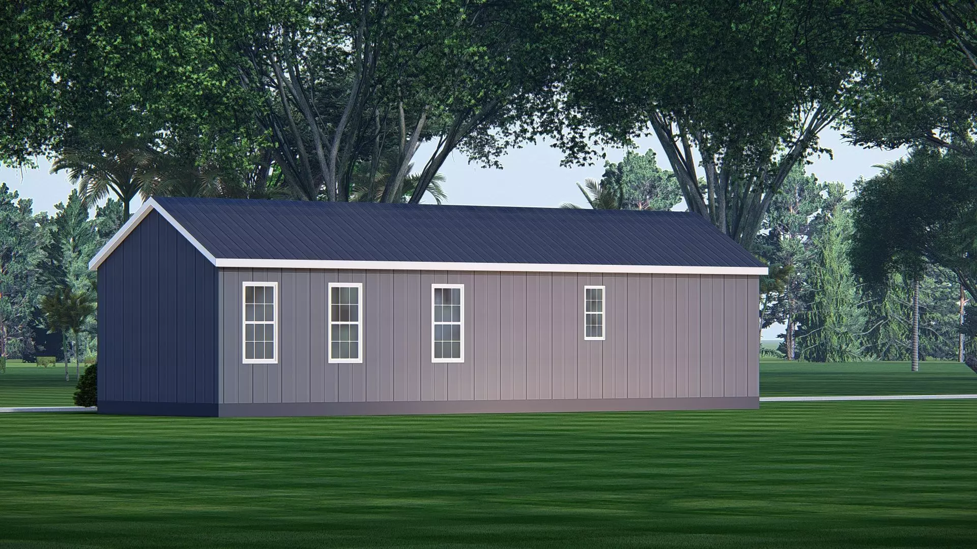 Rustic American Farmhouse Design  Traditional Country House 3D 3D model_2