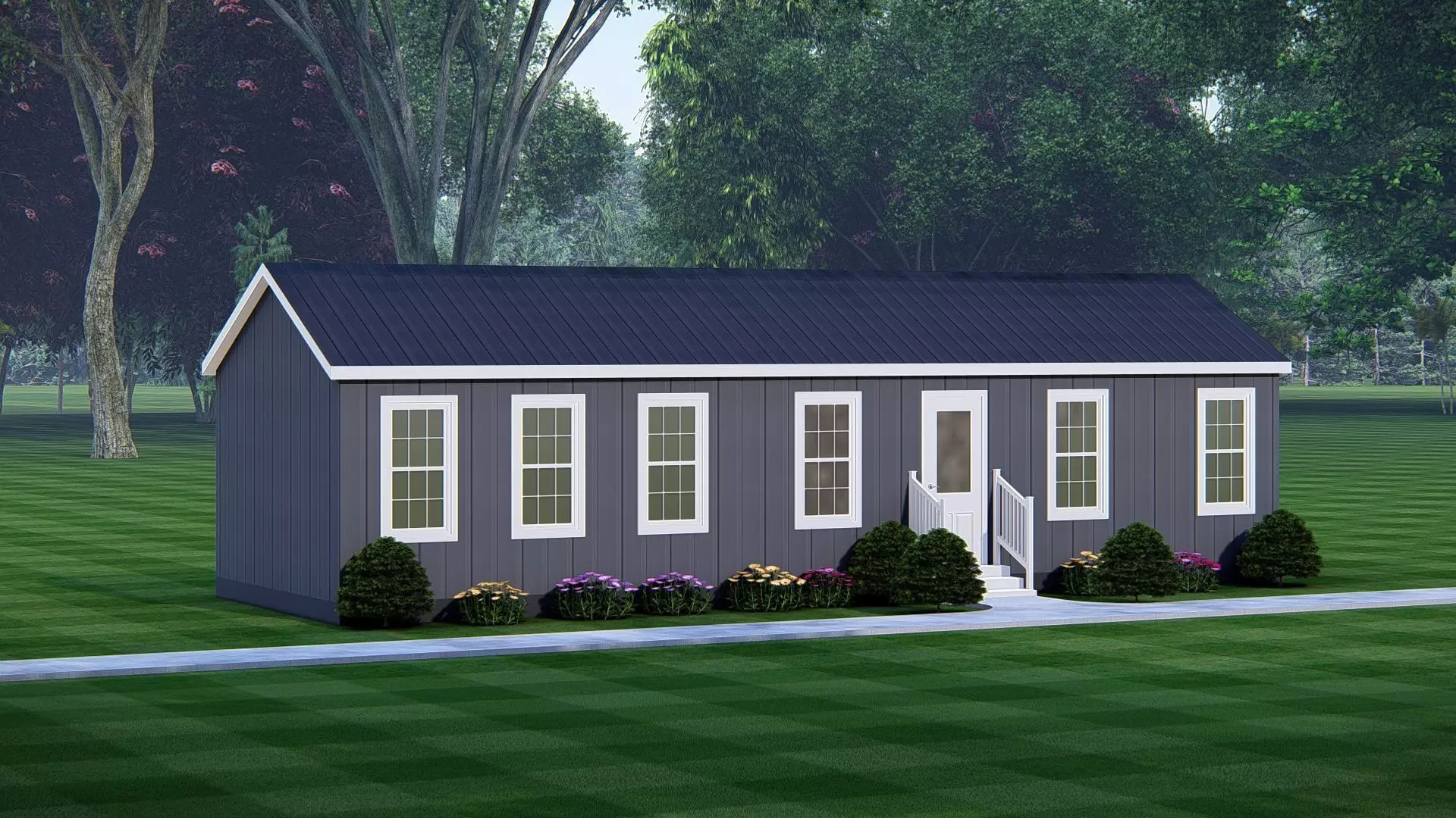 Rustic American Farmhouse Design  Traditional Country House 3D 3D model_3