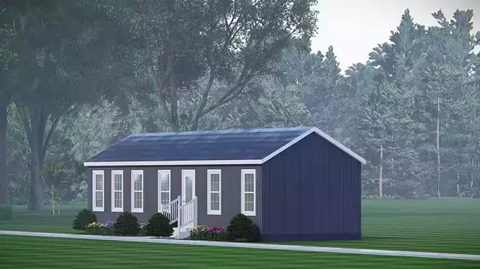 Rustic American Farmhouse Design  Traditional Country House 3D