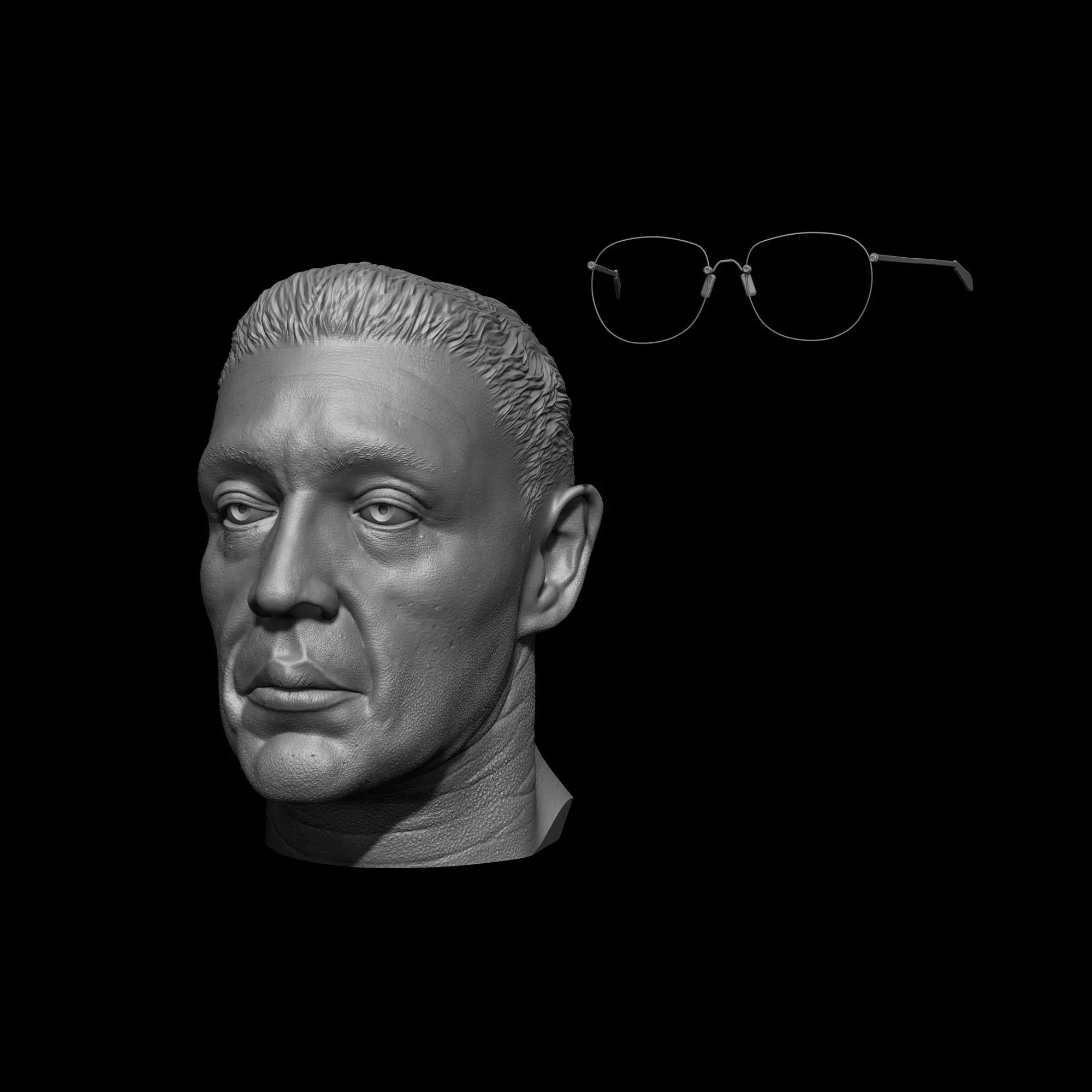 Breaking Bad Gustavo Fring Bust Printable 3D Model 3D print model_3