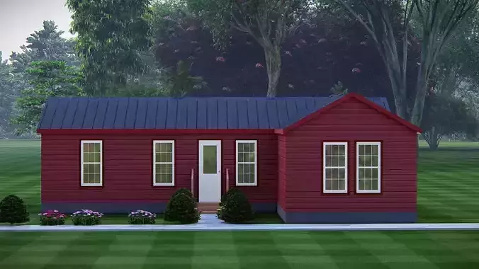 Rustic American Farmhouse Design  Traditional Country House 3D