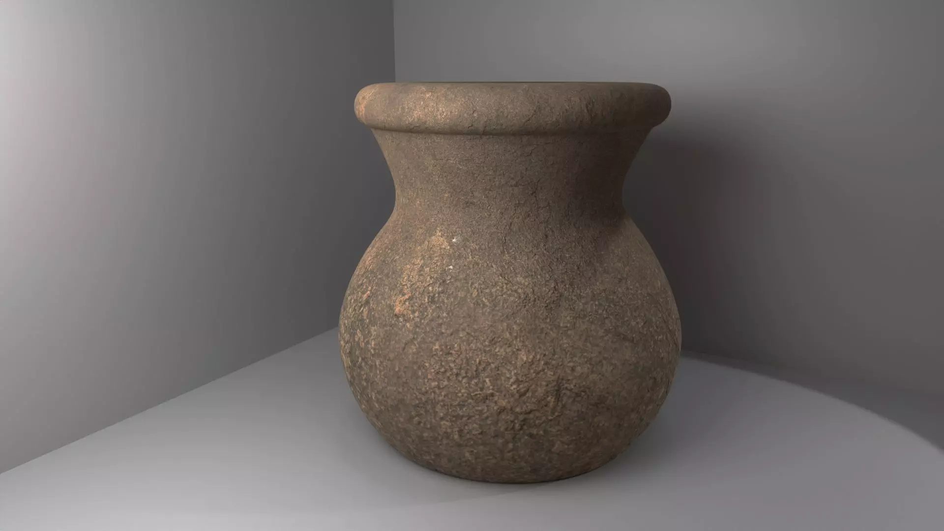 Stone antique vase 3D model_4