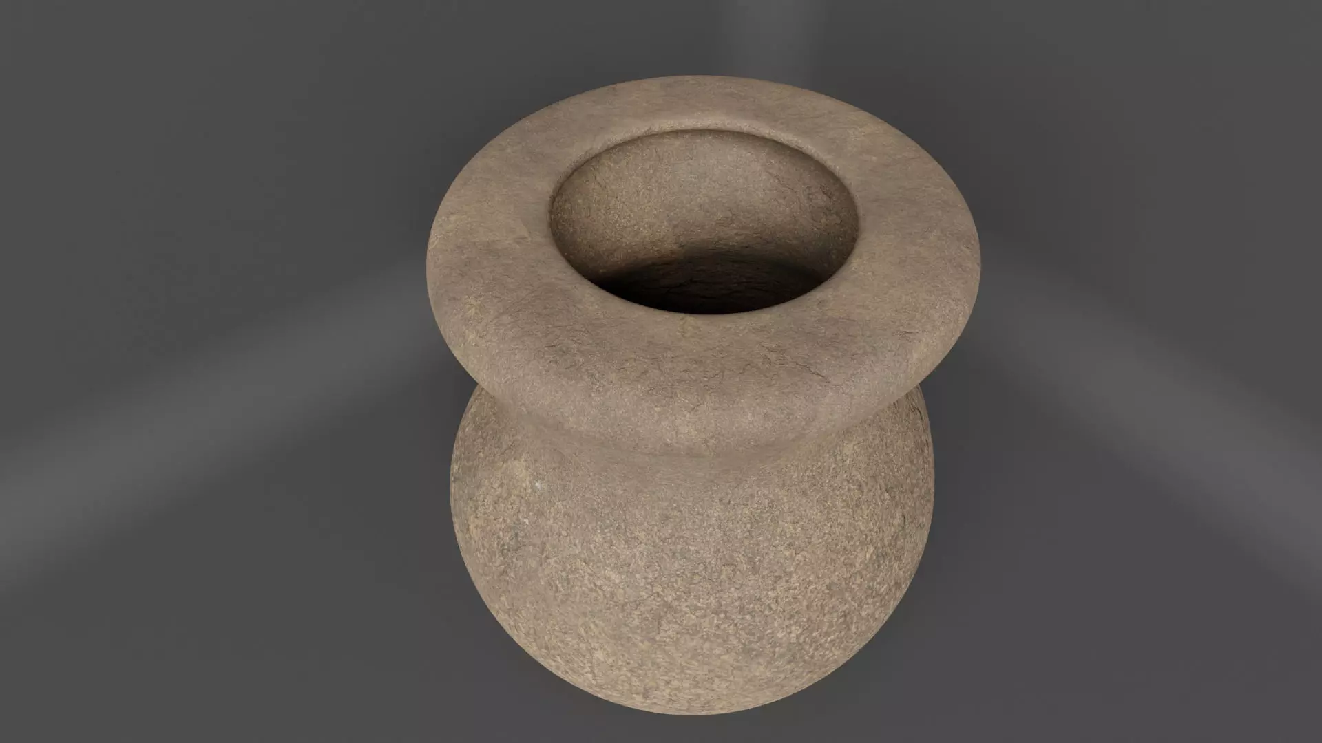 Stone antique vase 3D model_5