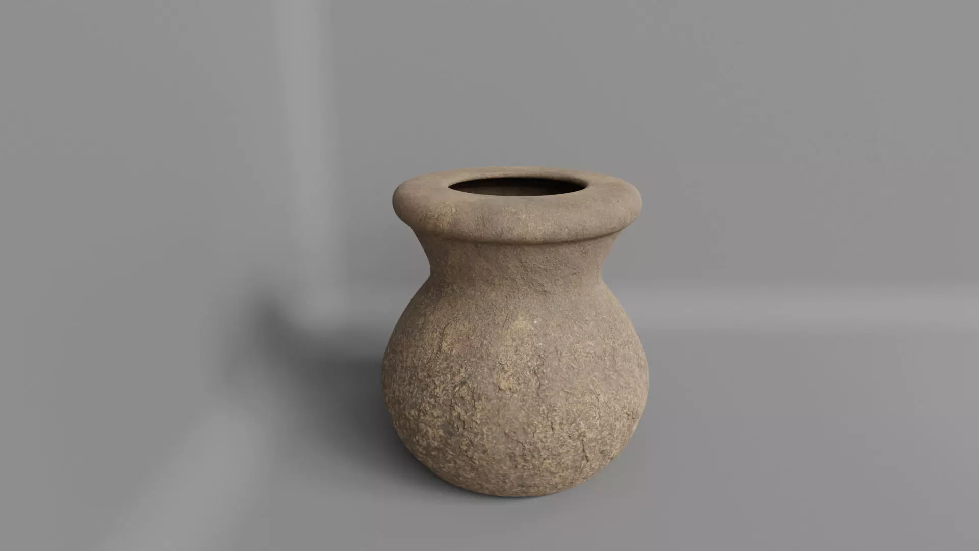 Stone antique vase 3D model_1