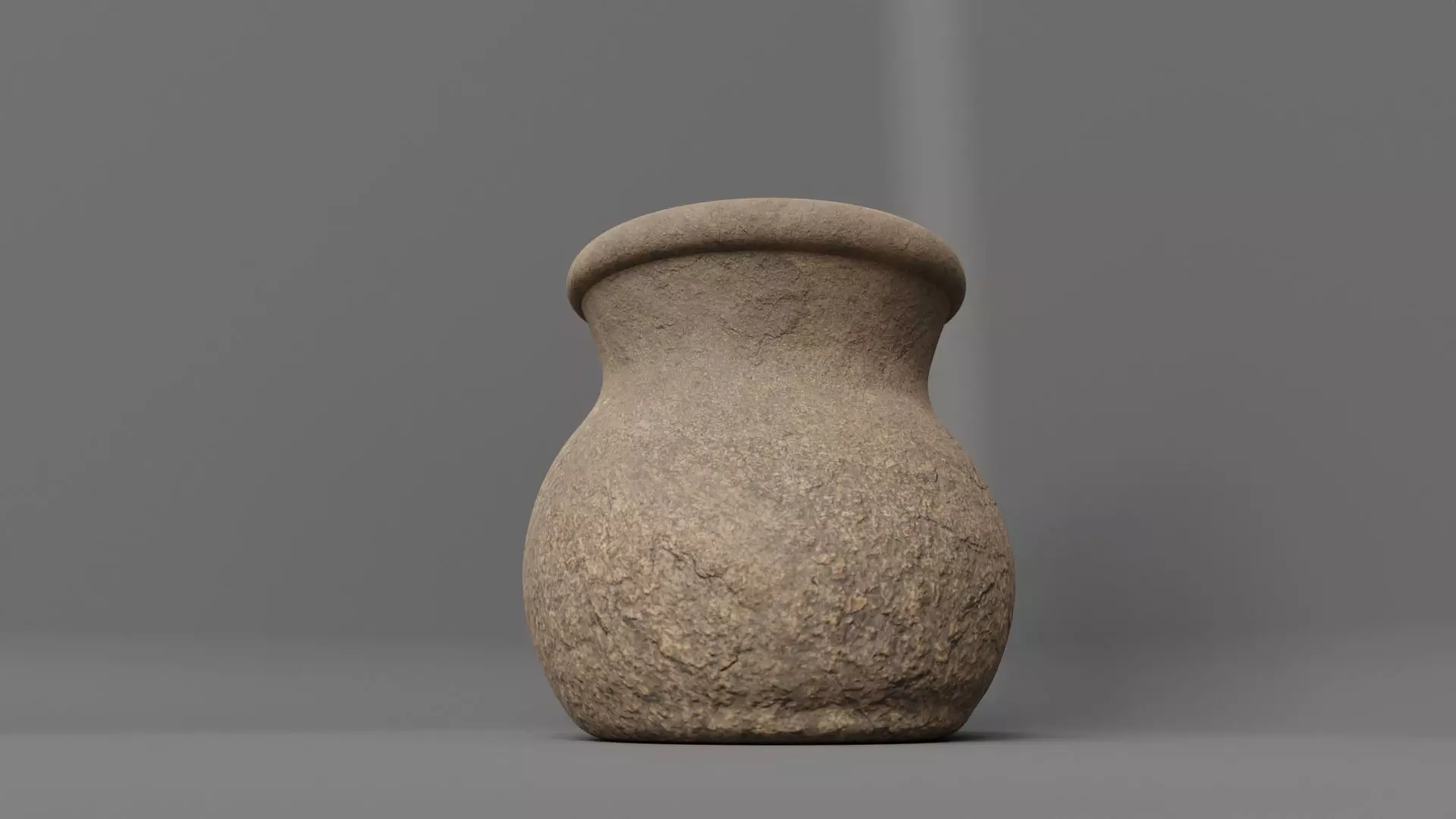 Stone antique vase 3D model_2