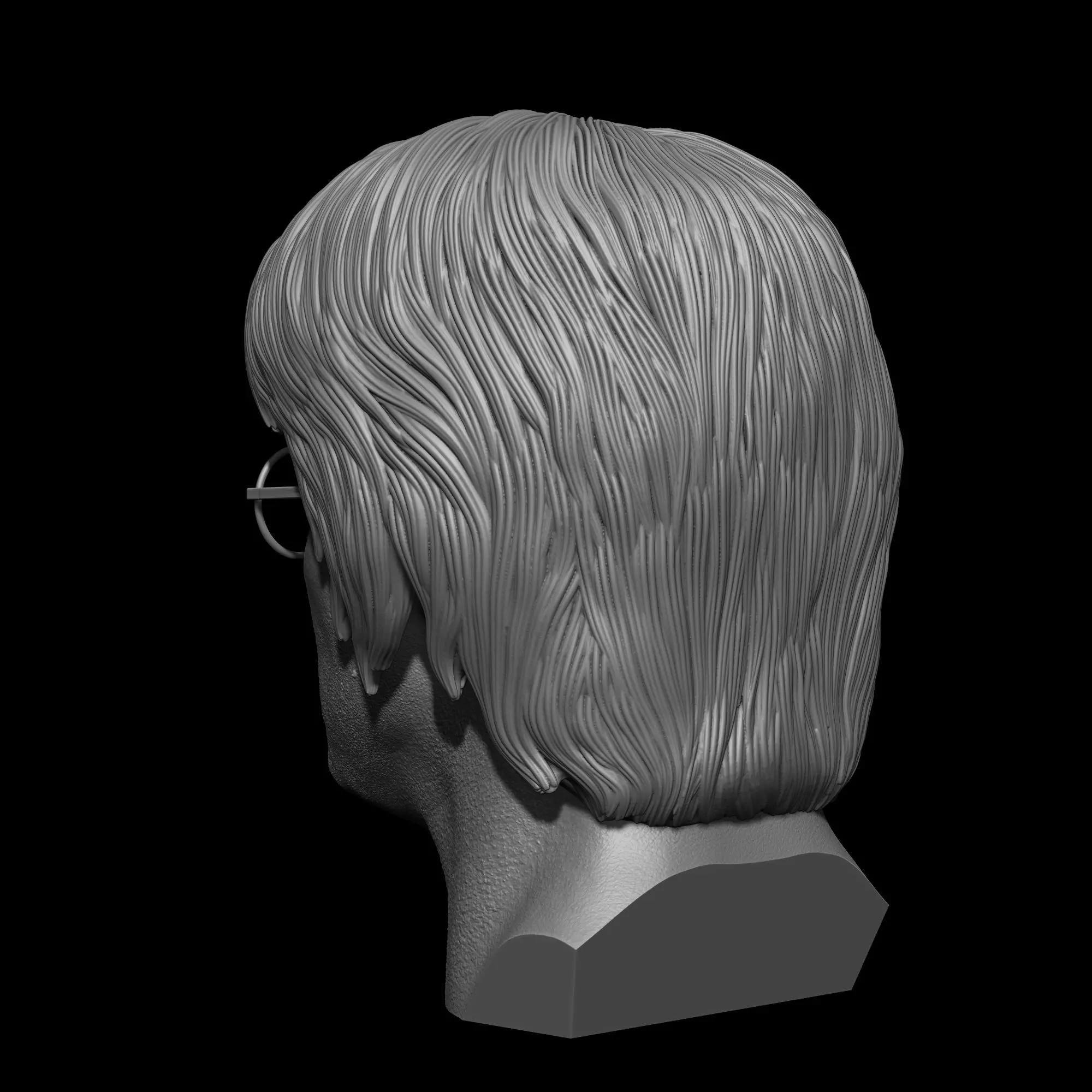 John Lennon The Beatles Bust Printable 3D Model 3D print model_5