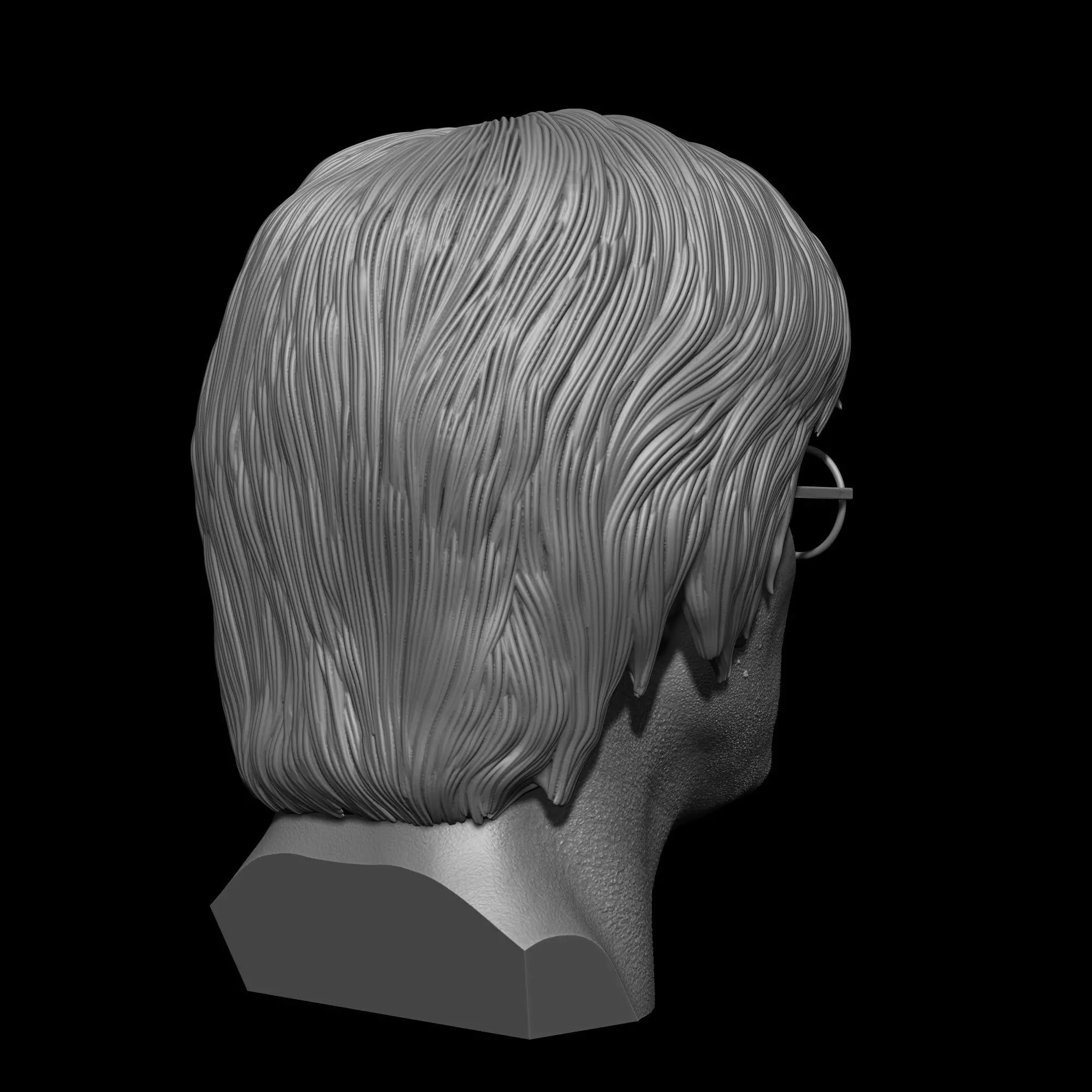John Lennon The Beatles Bust Printable 3D Model 3D print model_7