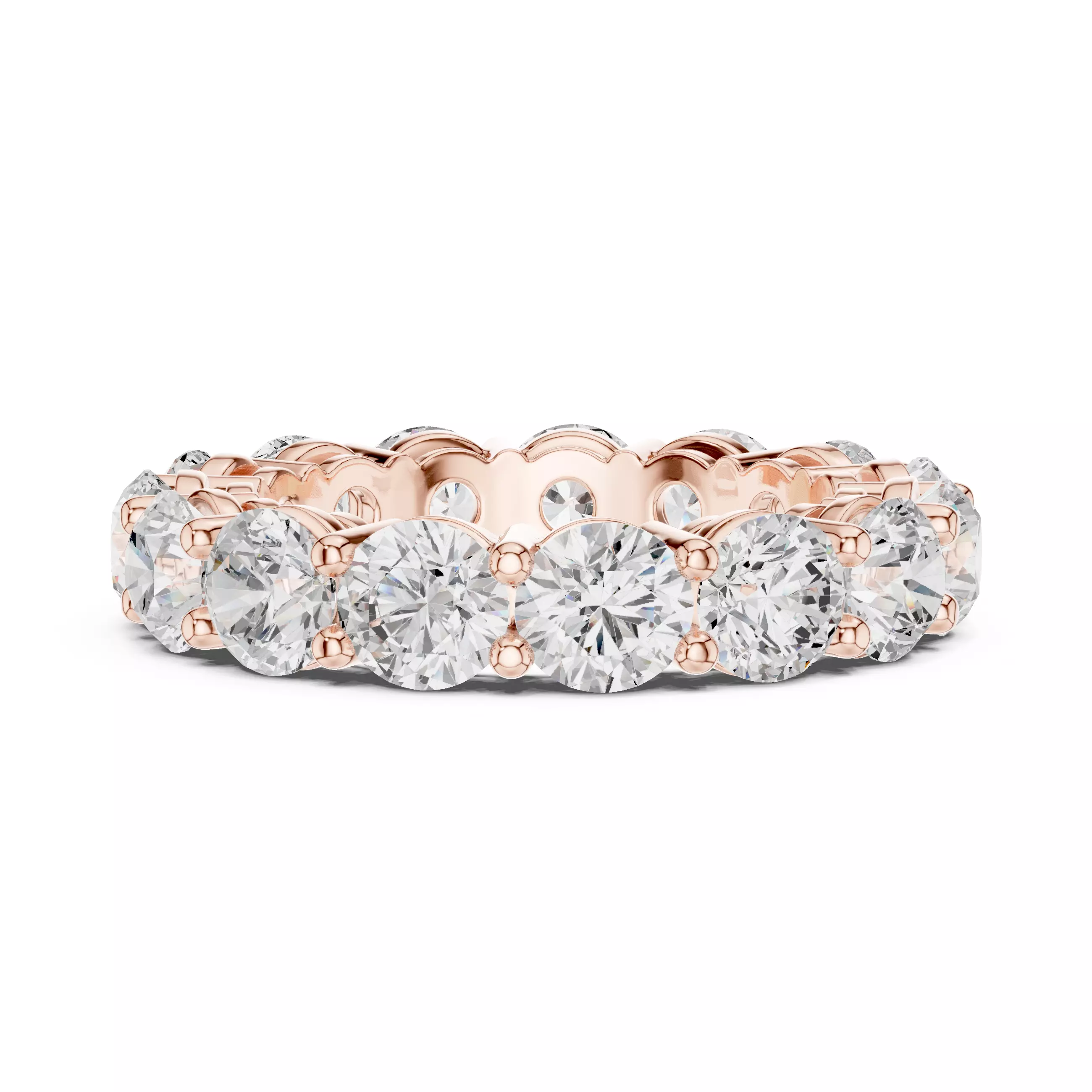 Full Eternity Round Diamond Stacking Wedding Band 3DM STL Video 3D print model
