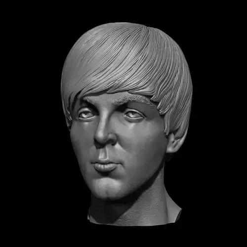 Paul McCartney The Beatles Bust Printable 3D Model 
