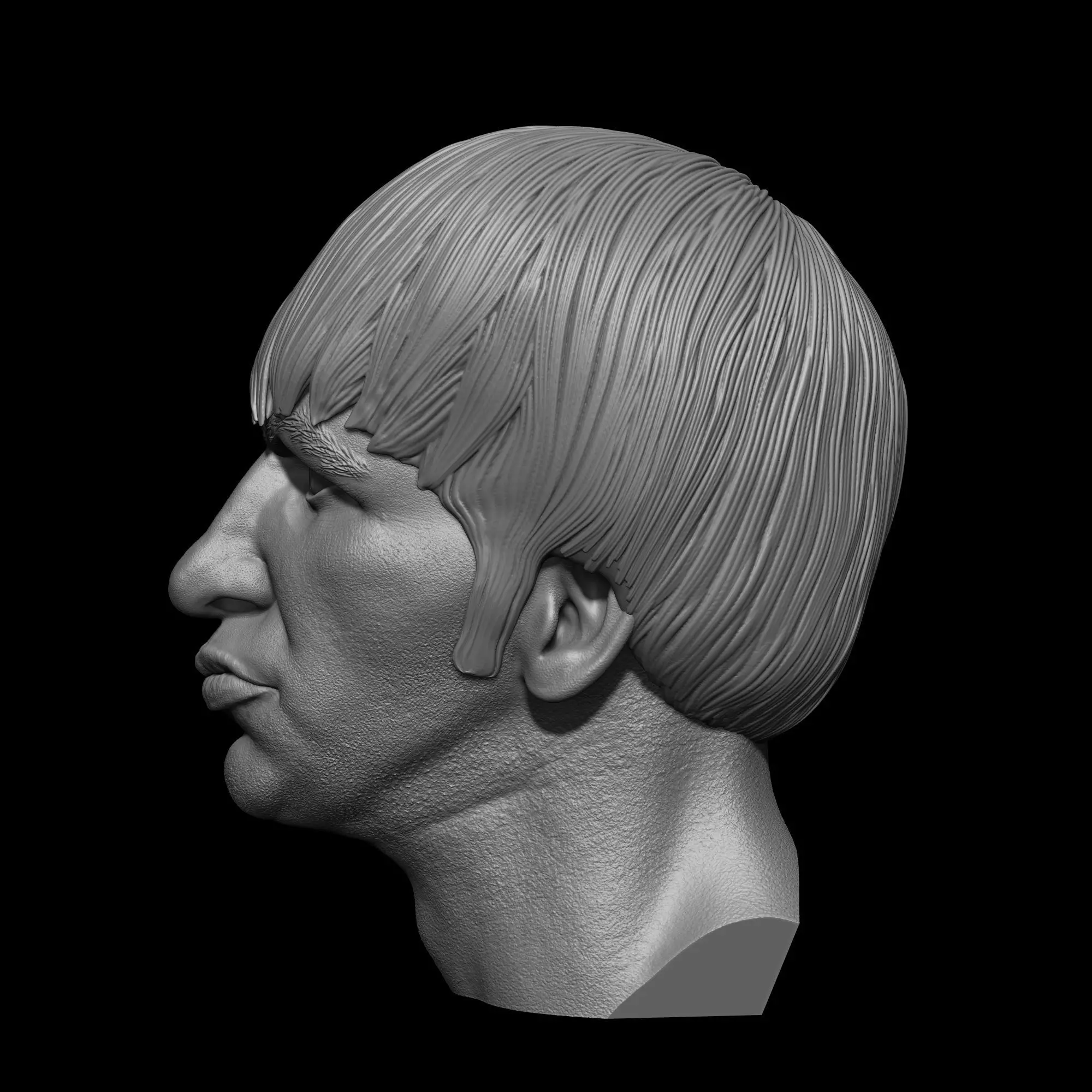 Ringo Starr The Beatles Bust Printable 3D Model 3D print model_4