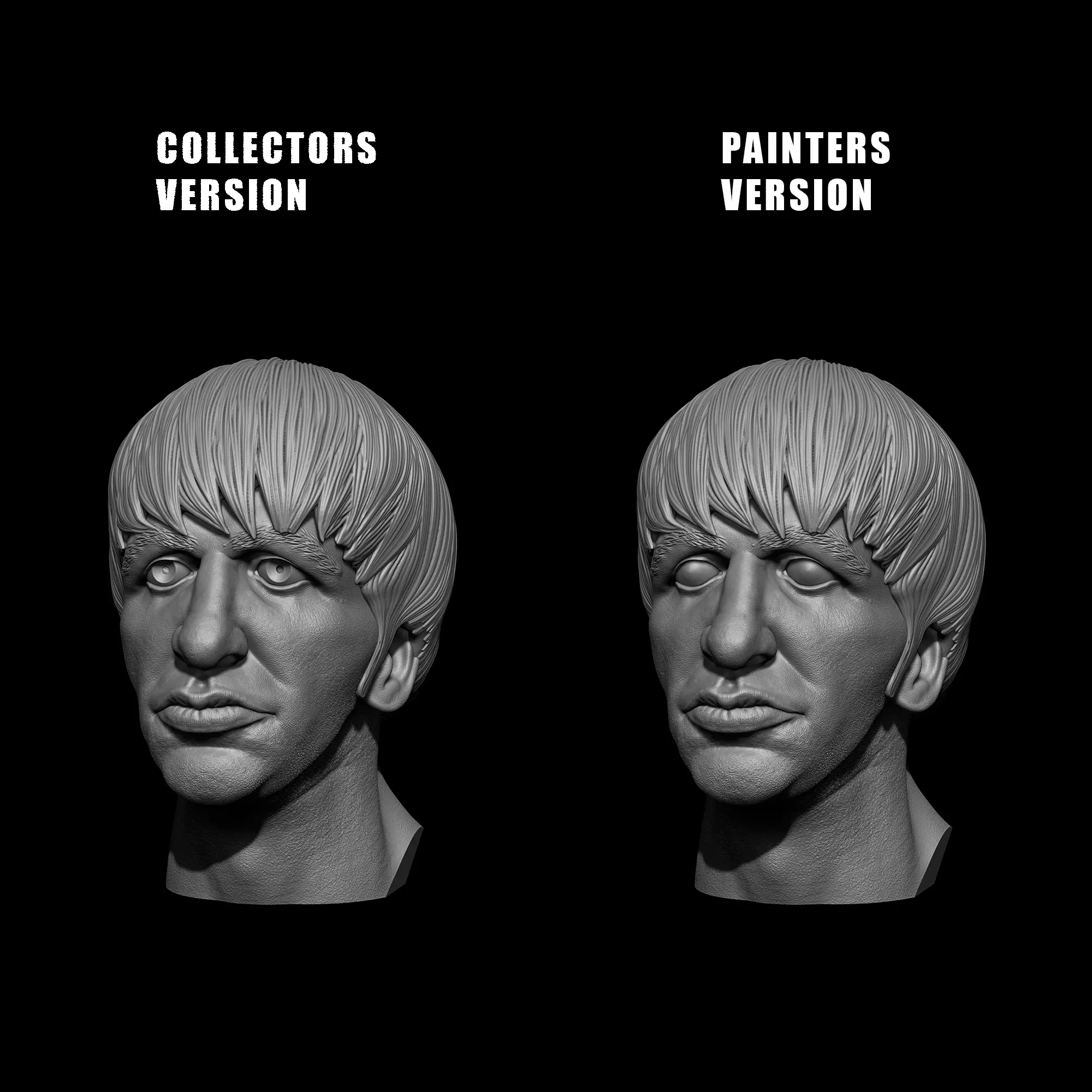 Ringo Starr The Beatles Bust Printable 3D Model 3D print model_3
