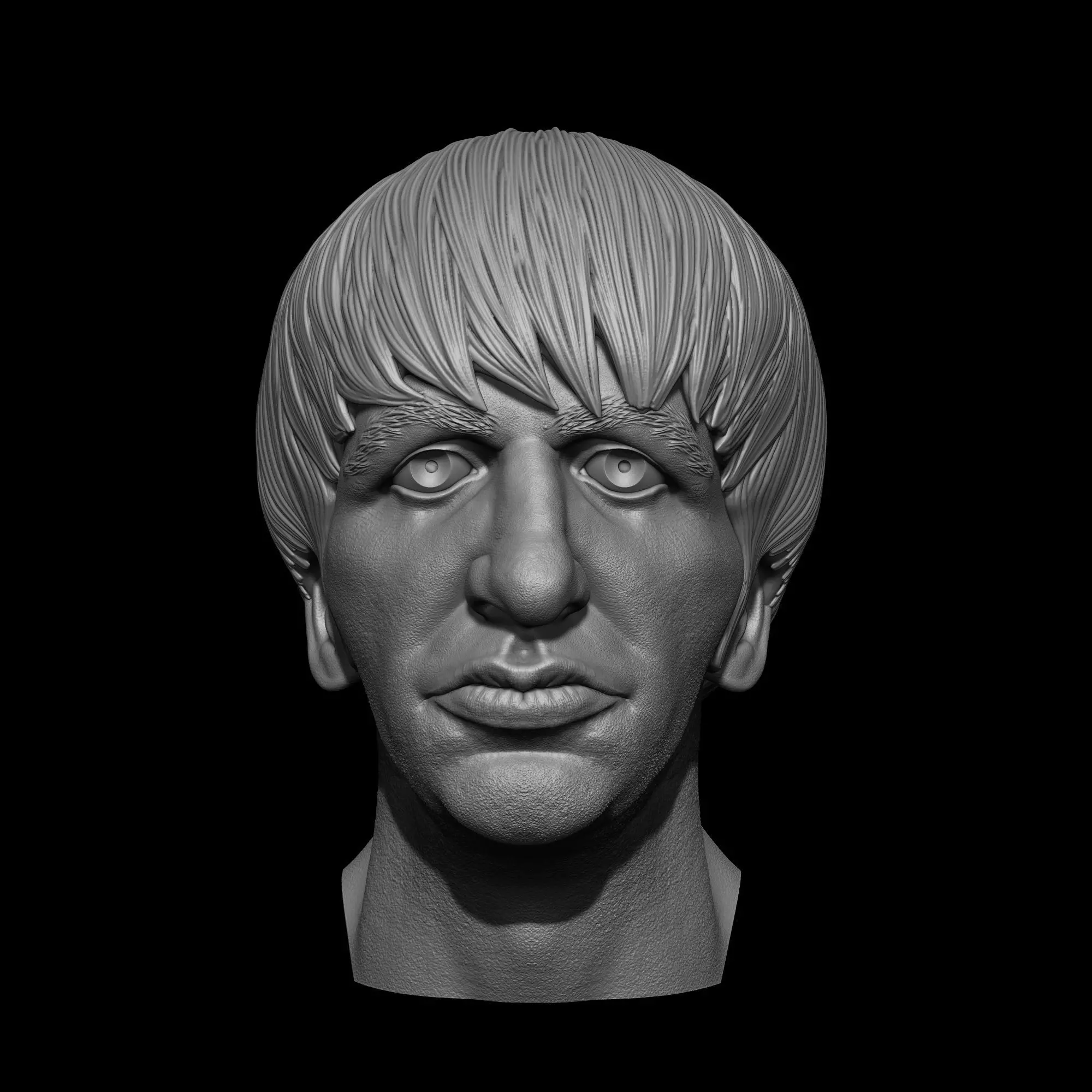 Ringo Starr The Beatles Bust Printable 3D Model 3D print model_1