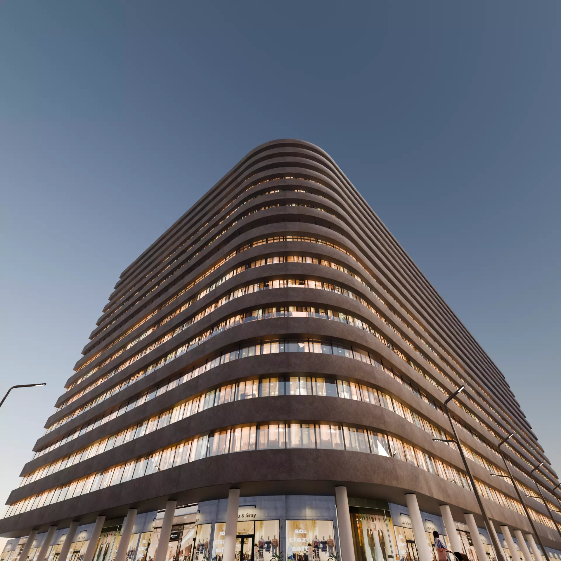 Urban Skyscraper 3D model_5