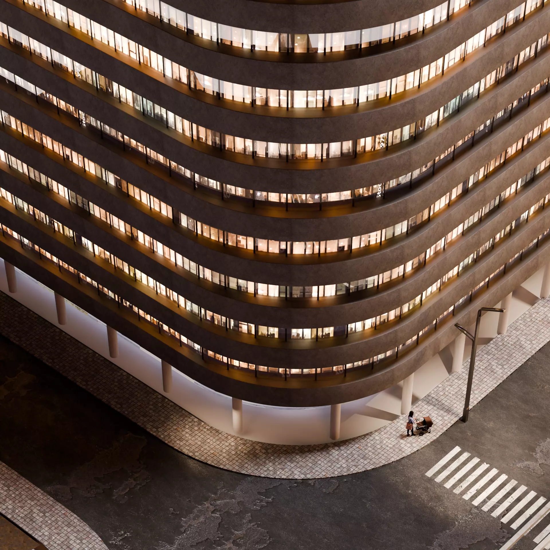 Urban Skyscraper 3D model_6