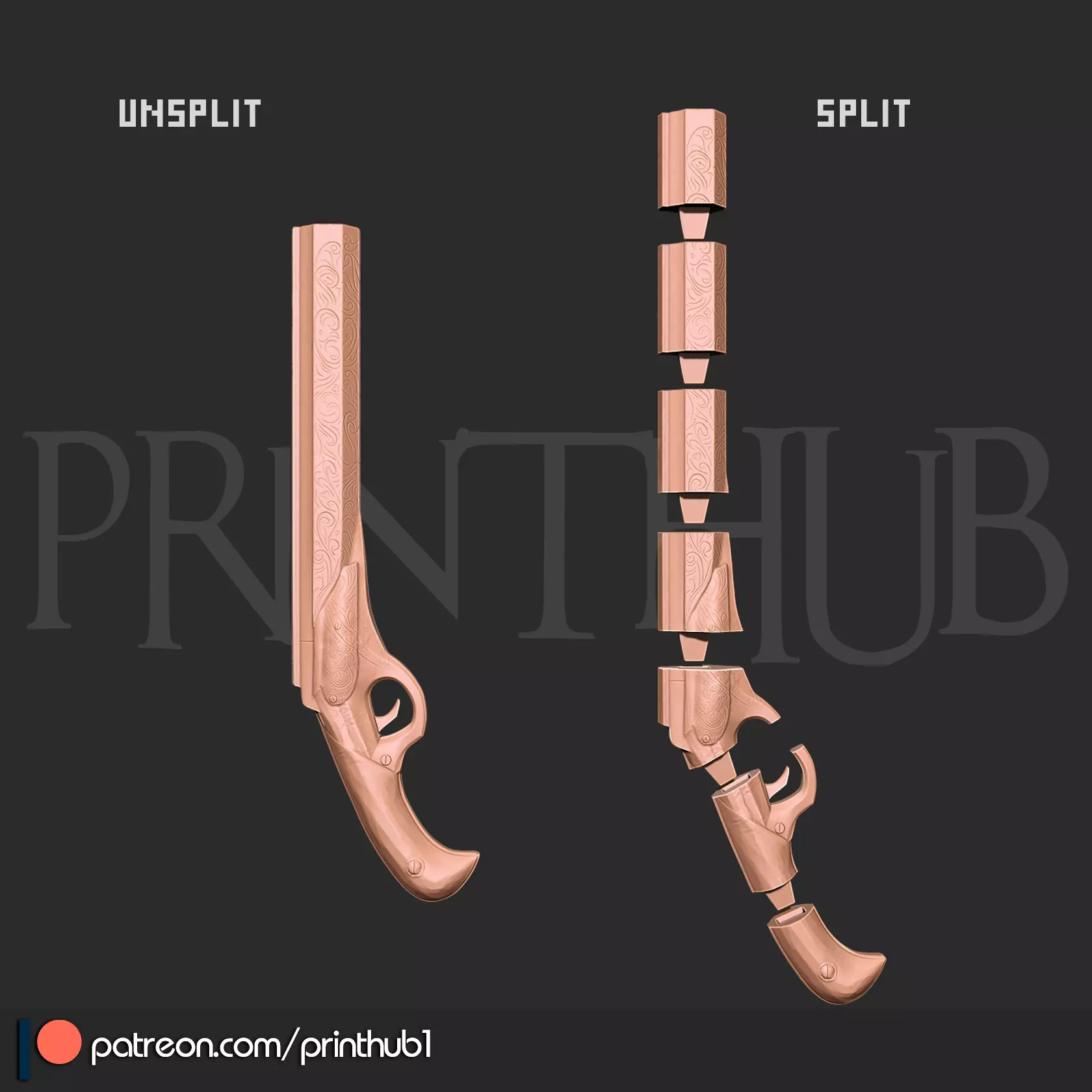 Revenant Shotgun from Devil May Cry 2013 3D Print cosplay prop 3D print model_5