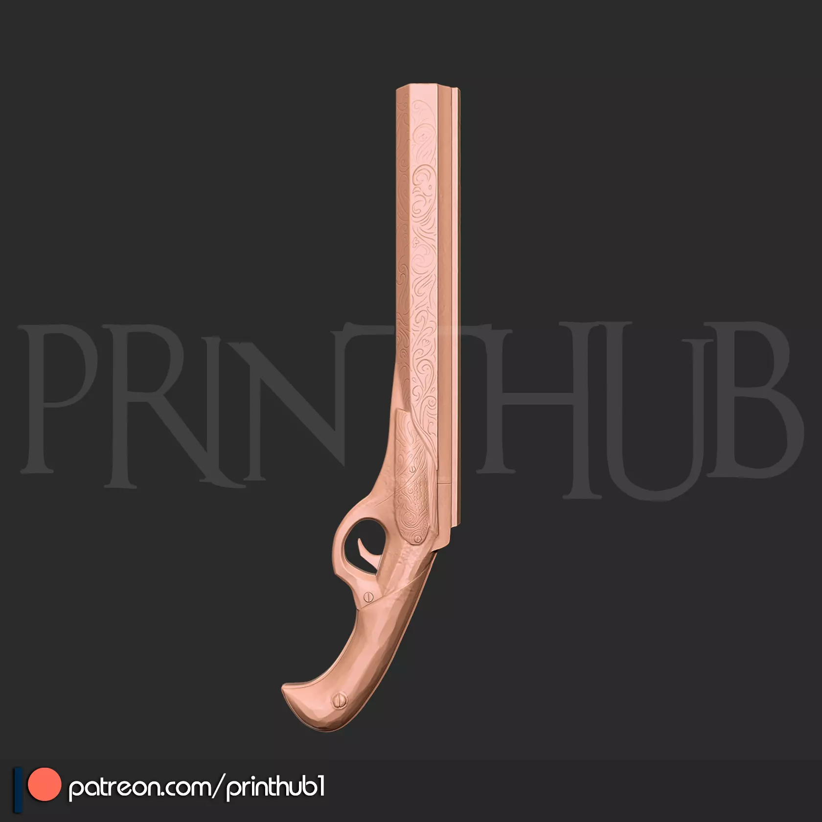 Revenant Shotgun from Devil May Cry 2013 3D Print cosplay prop 3D print model_3
