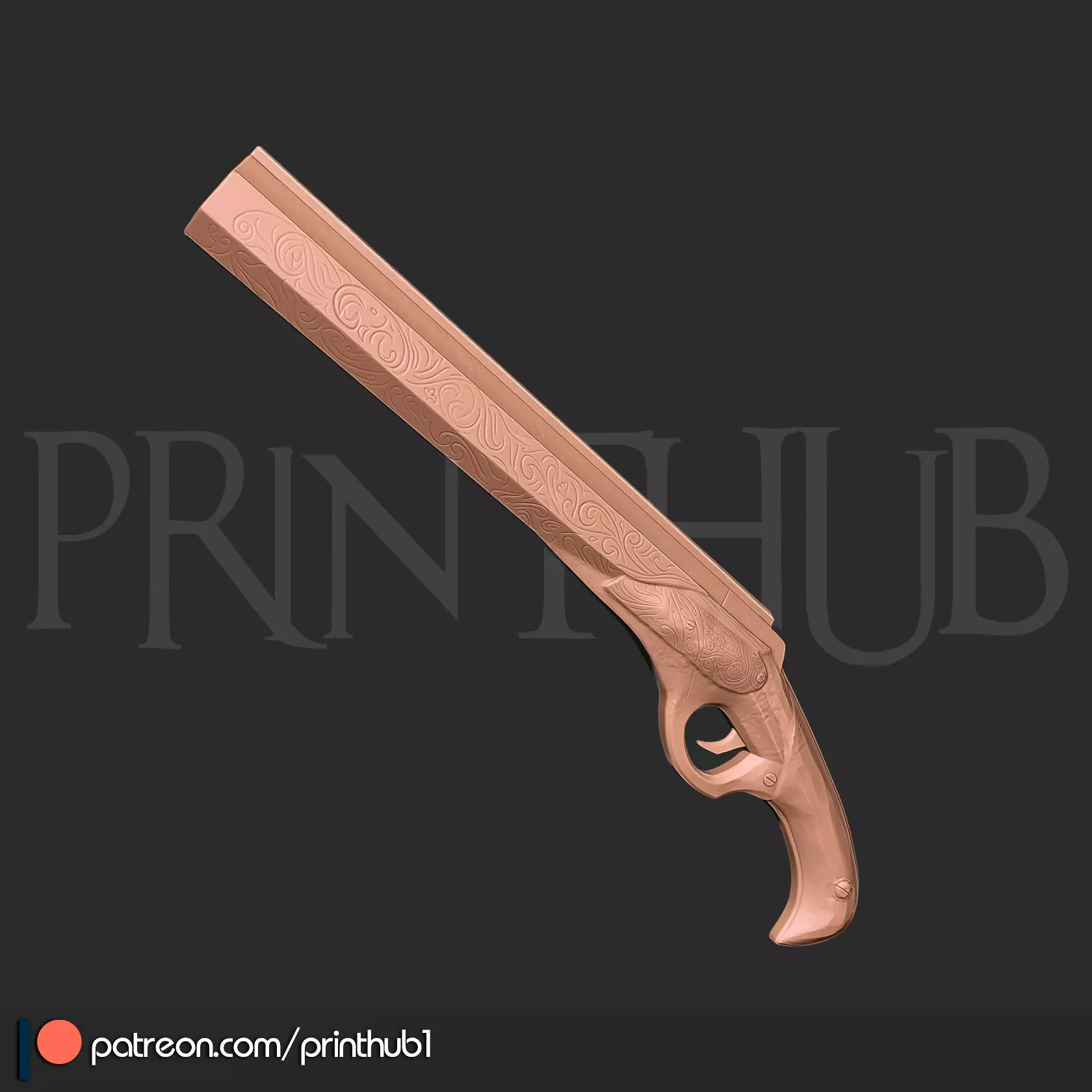 Revenant Shotgun from Devil May Cry 2013 3D Print cosplay prop 3D print model_4