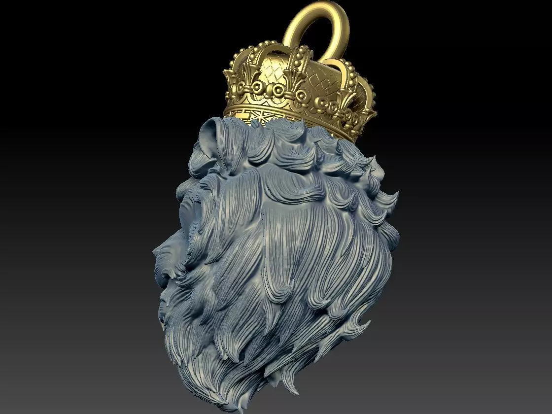 The Lion King Pendant 3D print model_2