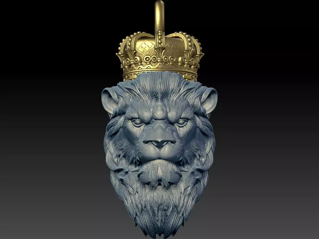 The Lion King Pendant 3D print model_0