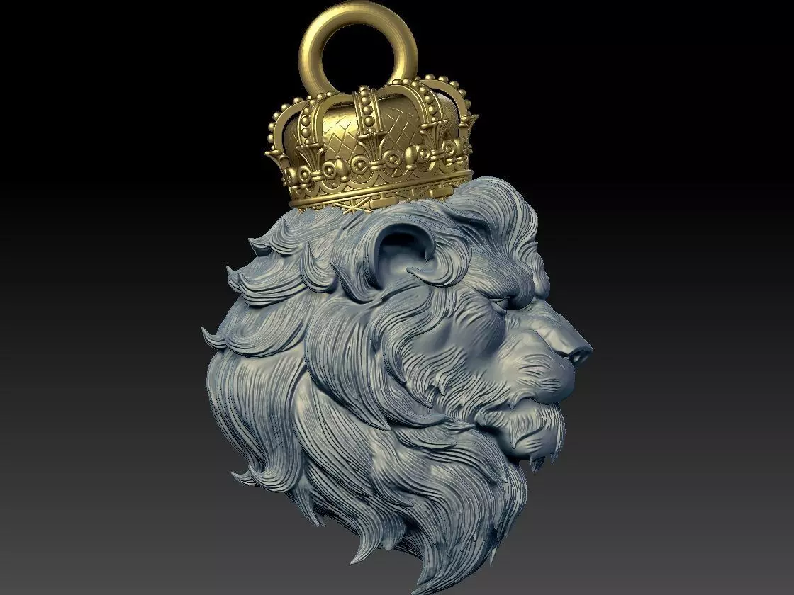 The Lion King Pendant 3D print model_1