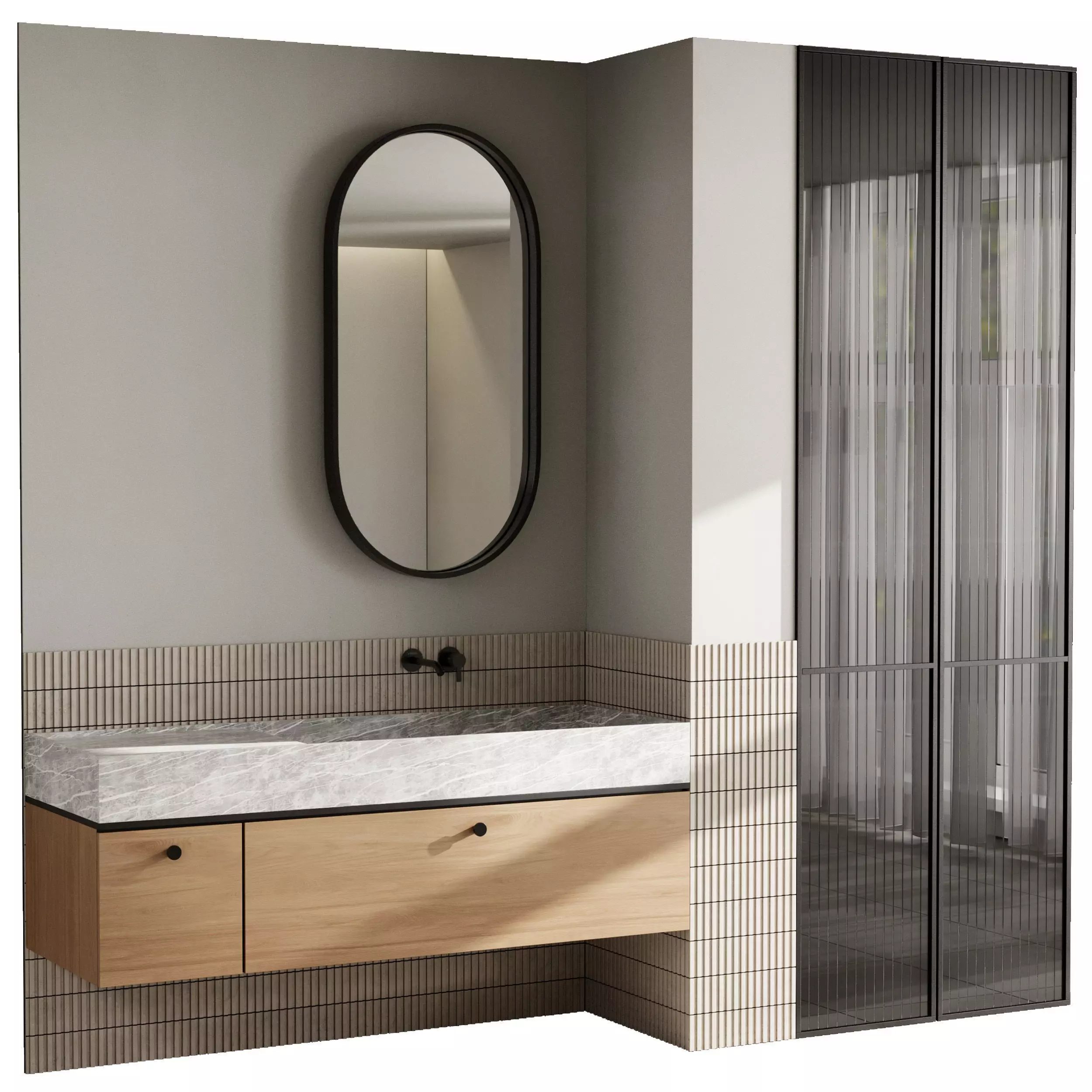 Bathroom furniture by Fauset Bathroom 165 Low-poly 3D model