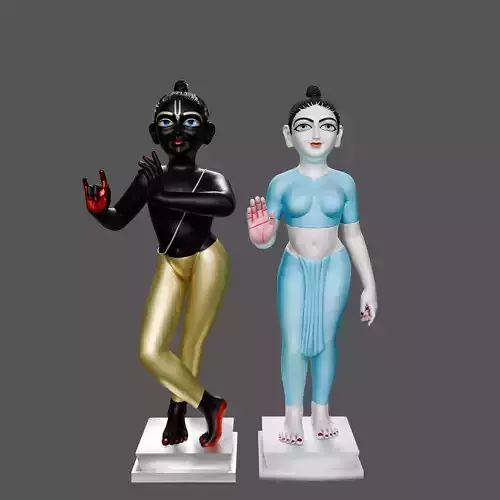 Radha Krishna Murti  3D Printable Hindu Deity Statue