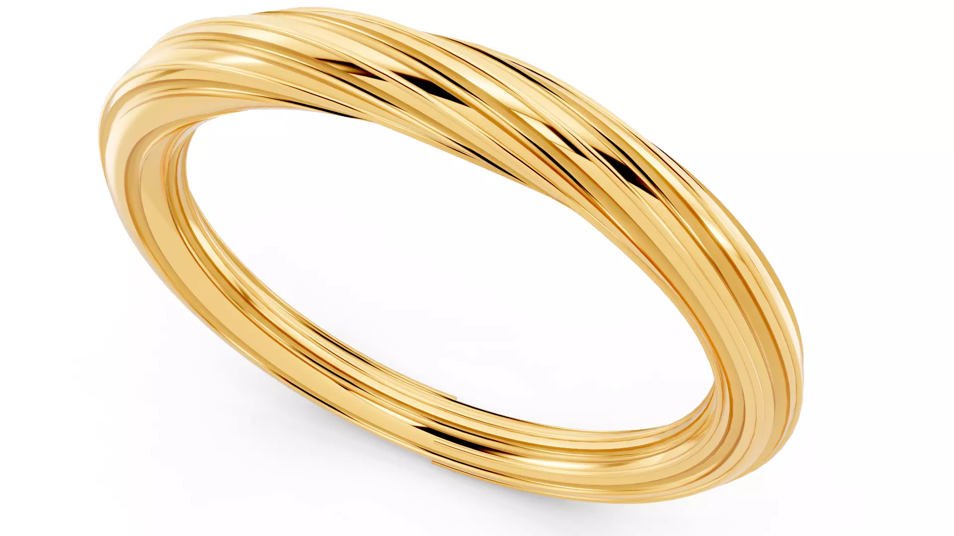 Rope Ring Patterned 3D print model_6