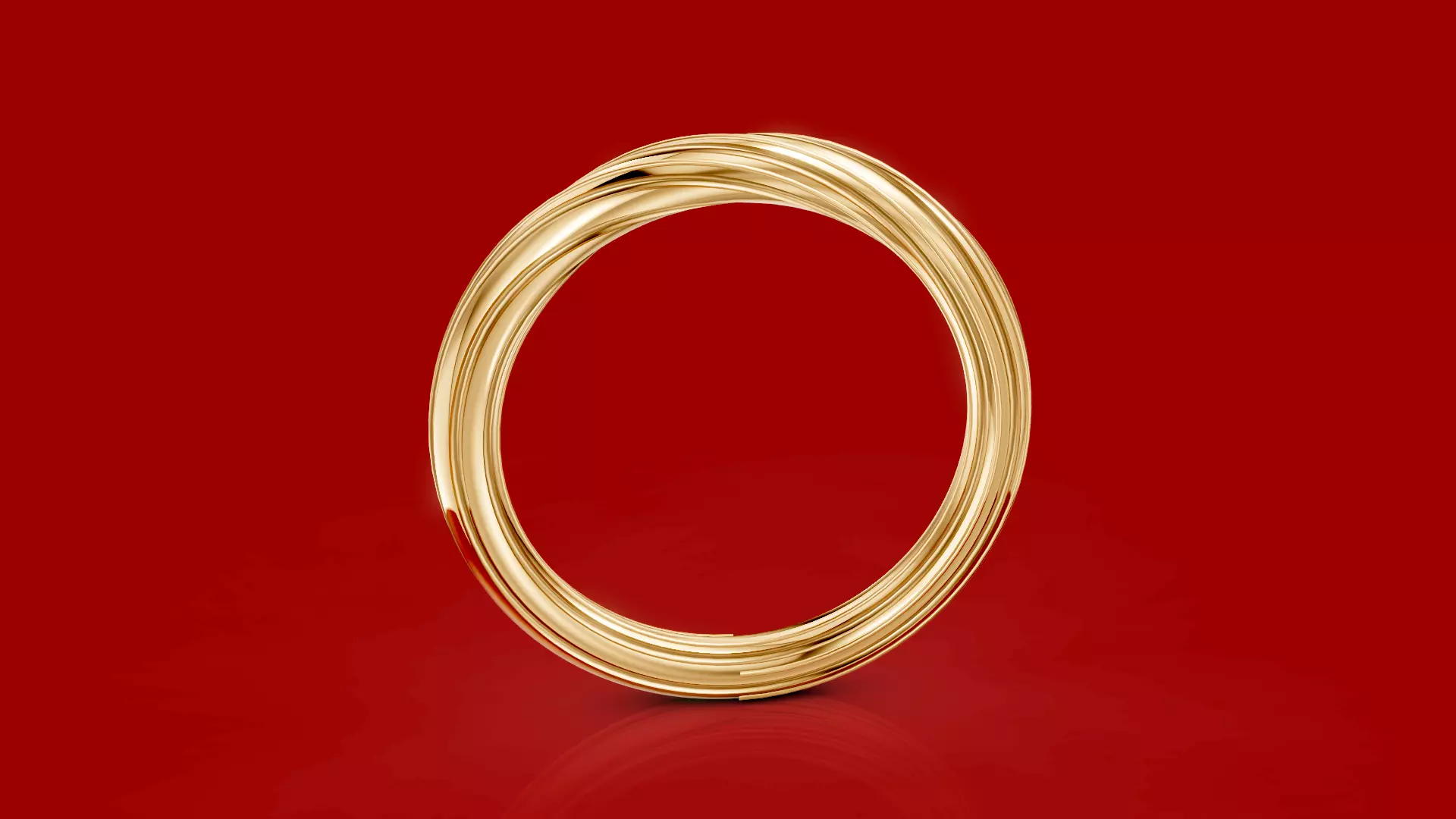 Rope Ring Patterned 3D print model_3
