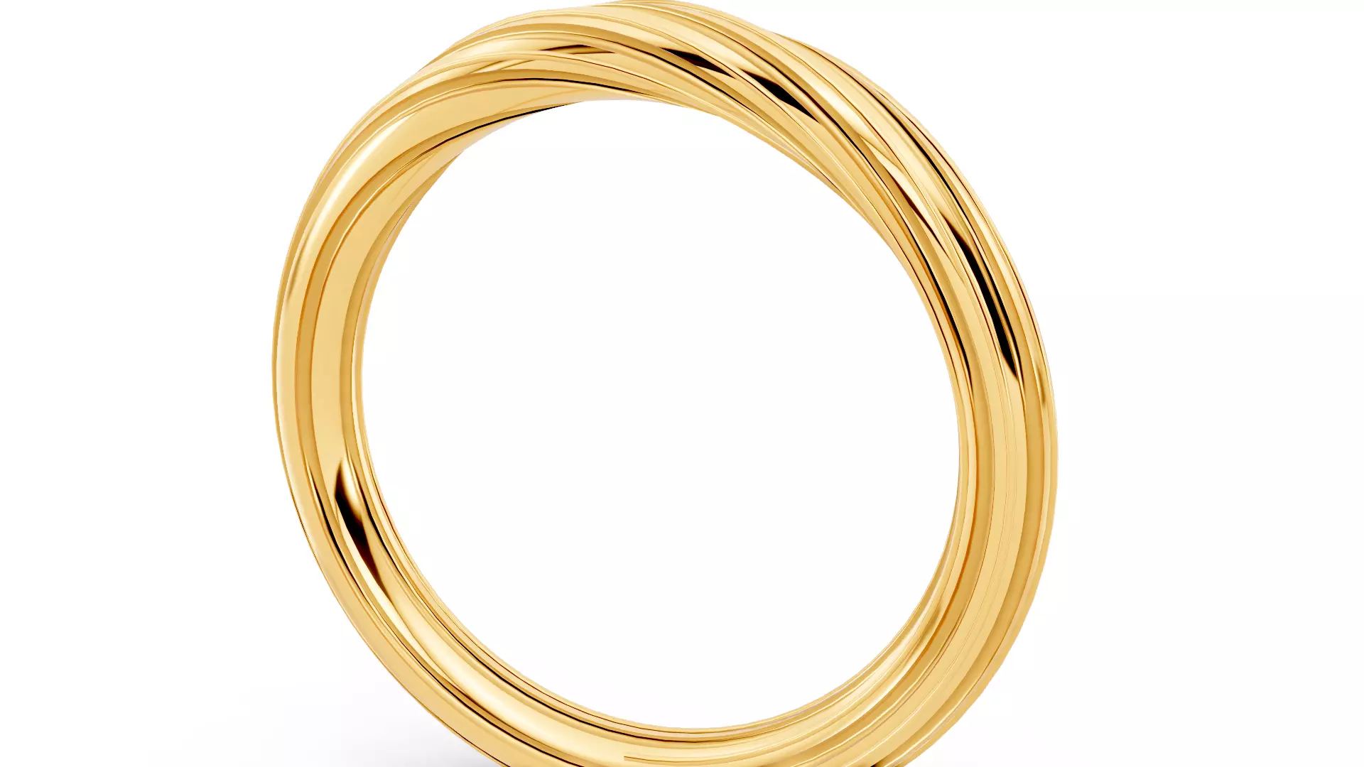 Rope Ring Patterned 3D print model_7