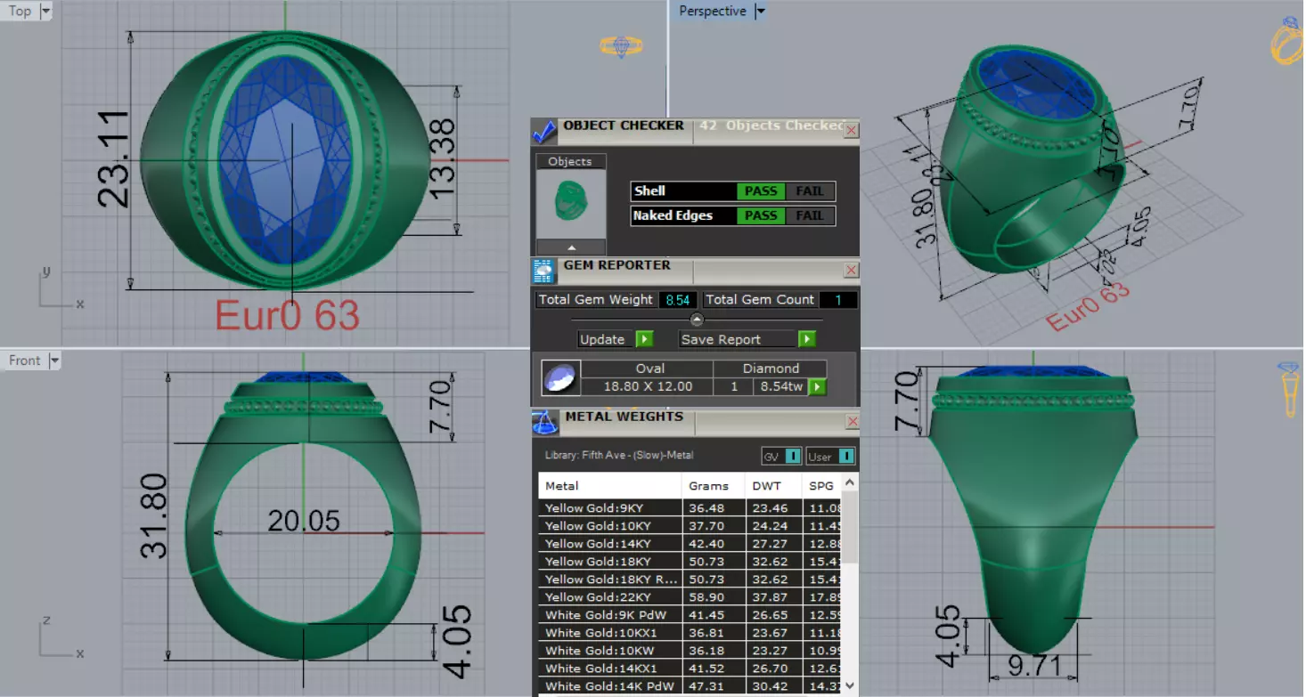 Large Size Mens Yellow Gold Ring Model with Black Stone mr0269 3D print model