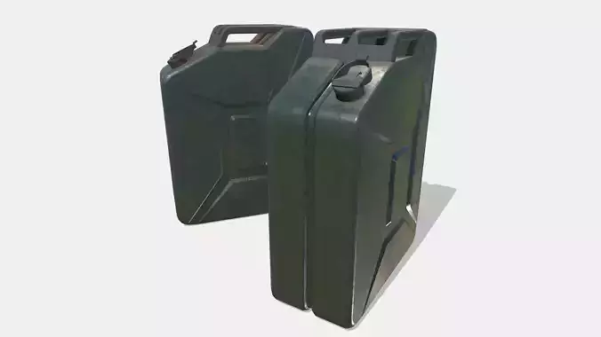 Petrol Jerry can Low-poly 3D model