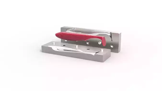 Open Pour Mold for Swimbait 160mm 3D print model