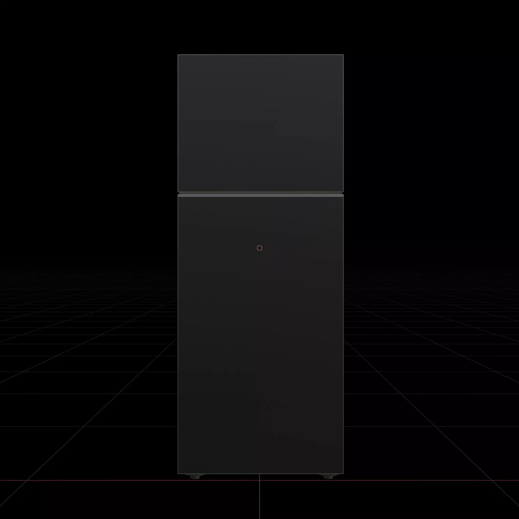 Top Freezer Refrigerator 3D model_3