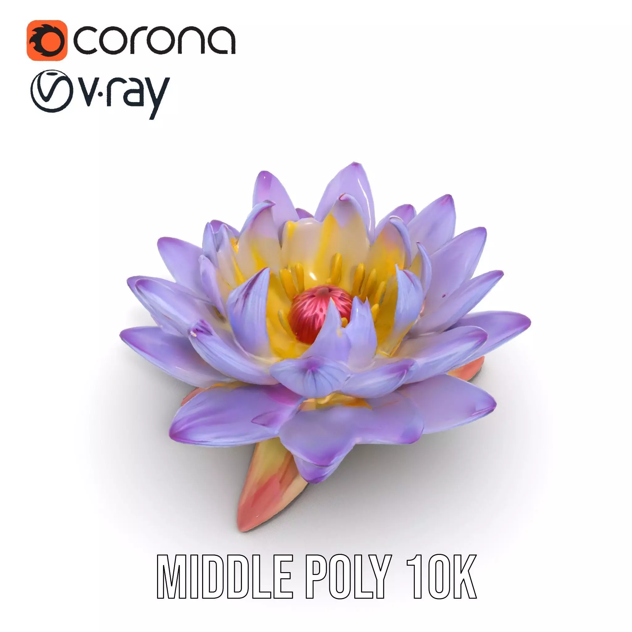 Elegant Lotus Blossom model pack Low-poly 3D model_19
