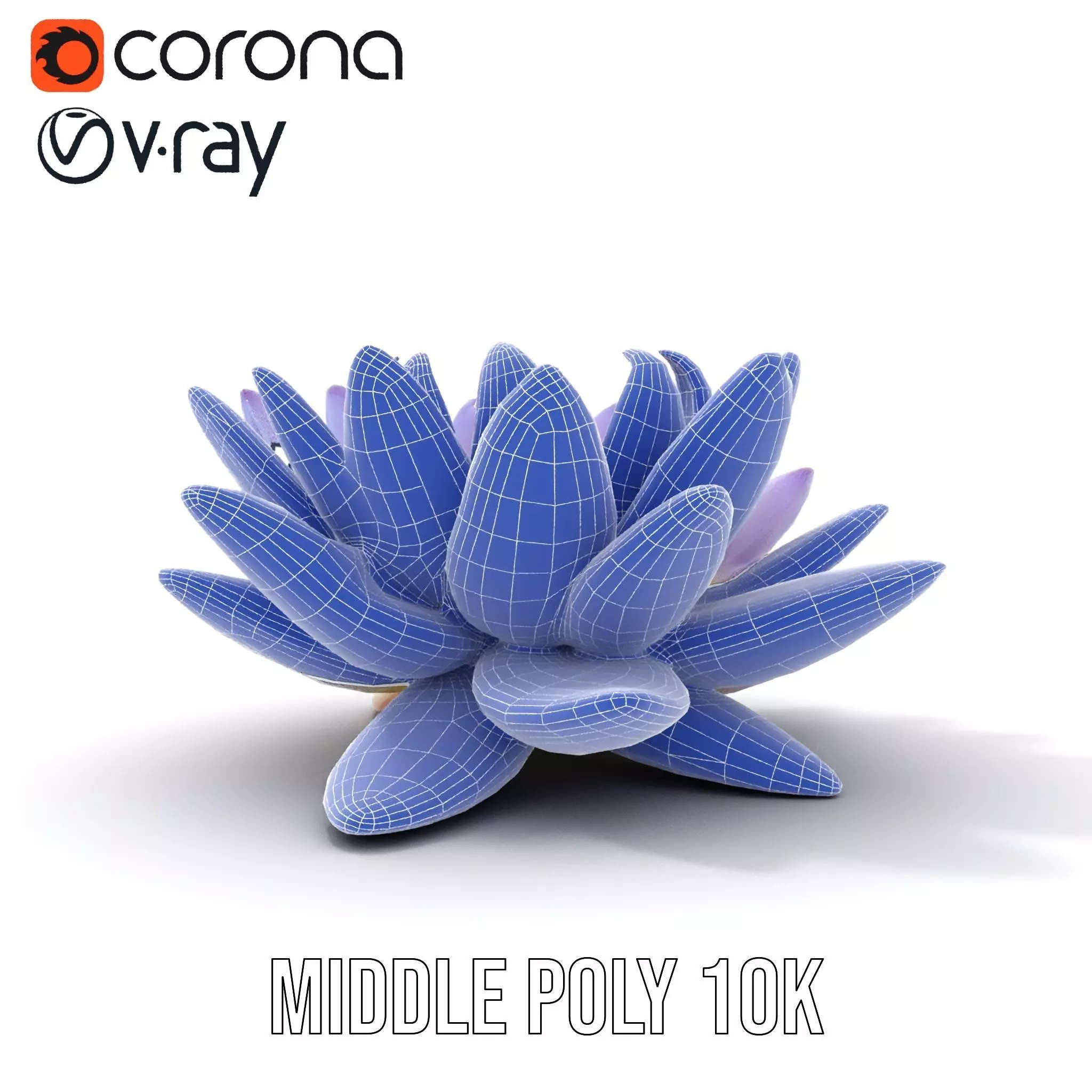 Elegant Lotus Blossom model pack Low-poly 3D model_17