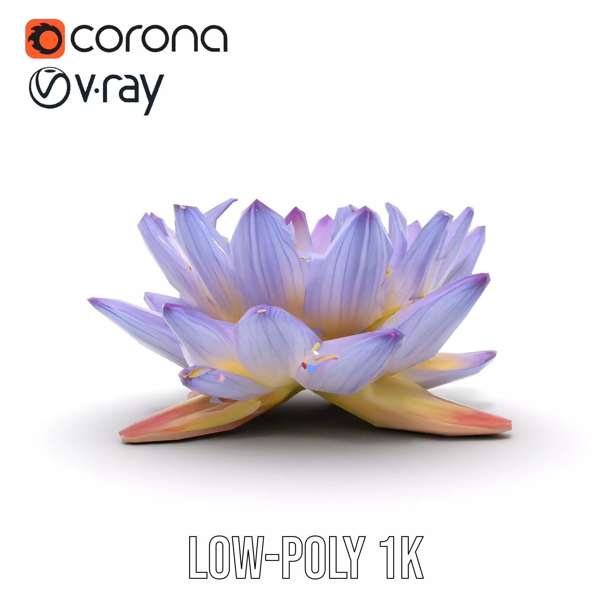 Elegant Lotus Blossom model pack Low-poly 3D model_20