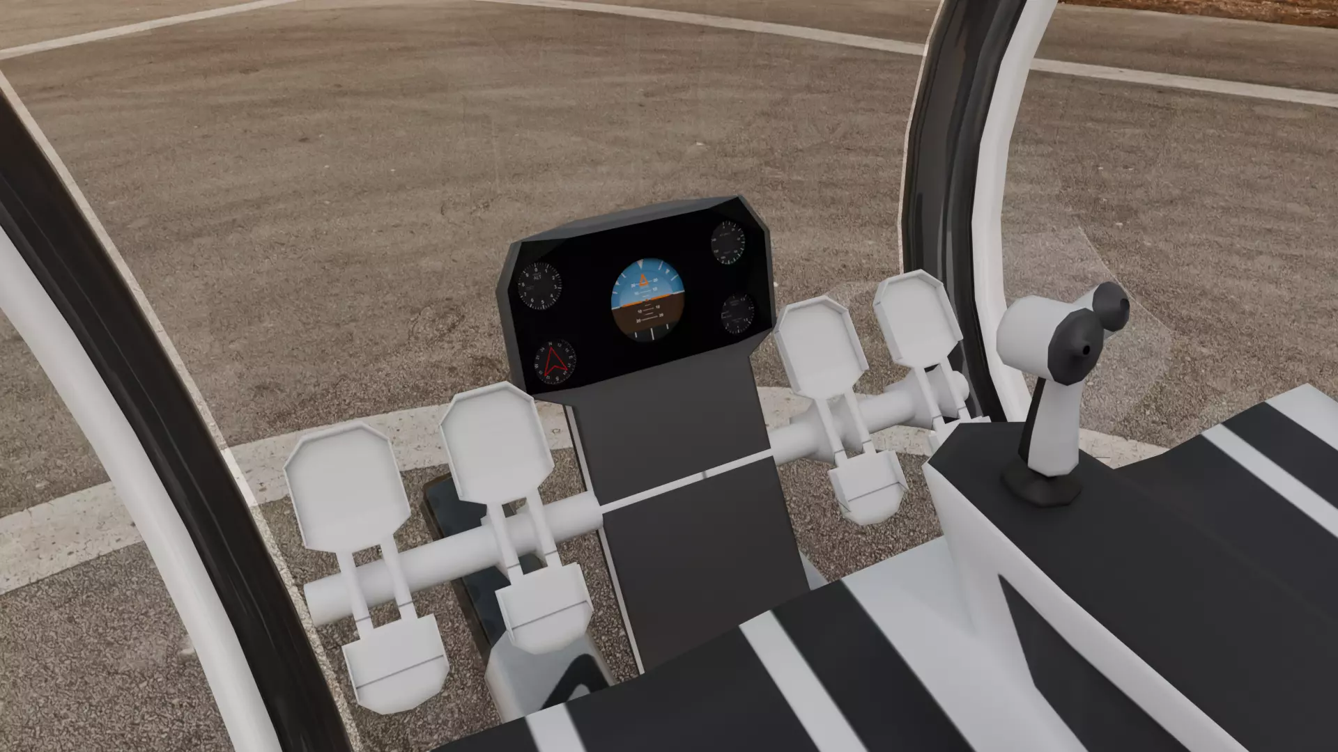 Sci-Fi Concept Helicopter 3D model_2