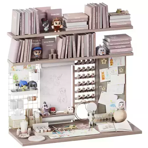 Toys wall and desk decor for a children room