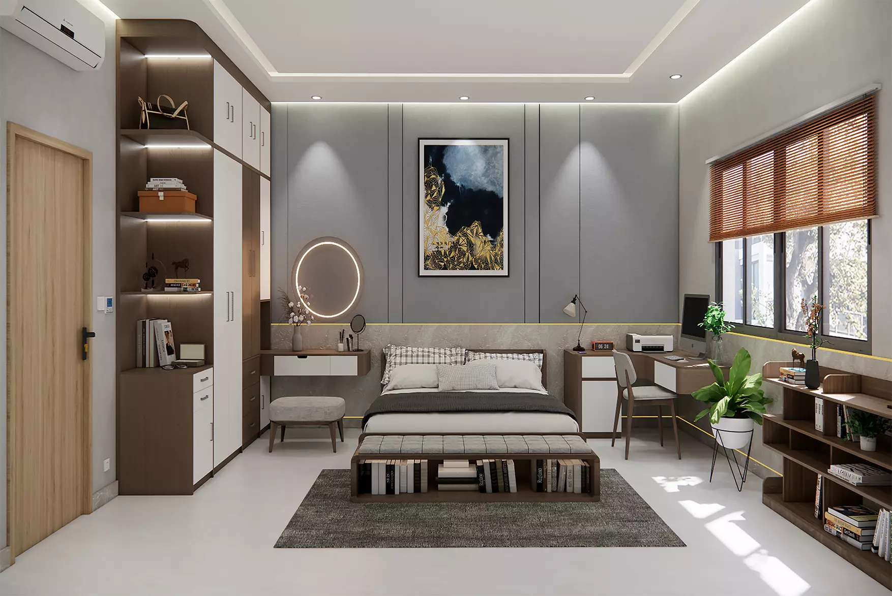 Model Bedroom Interior 3D Model Cozy and Realistic Design 3D model_0