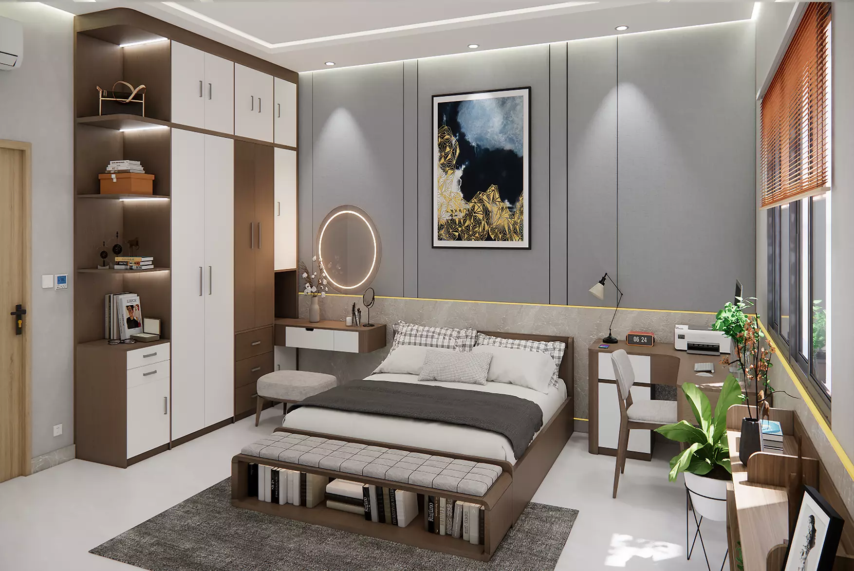 Model Bedroom Interior 3D Model Cozy and Realistic Design 3D model_1