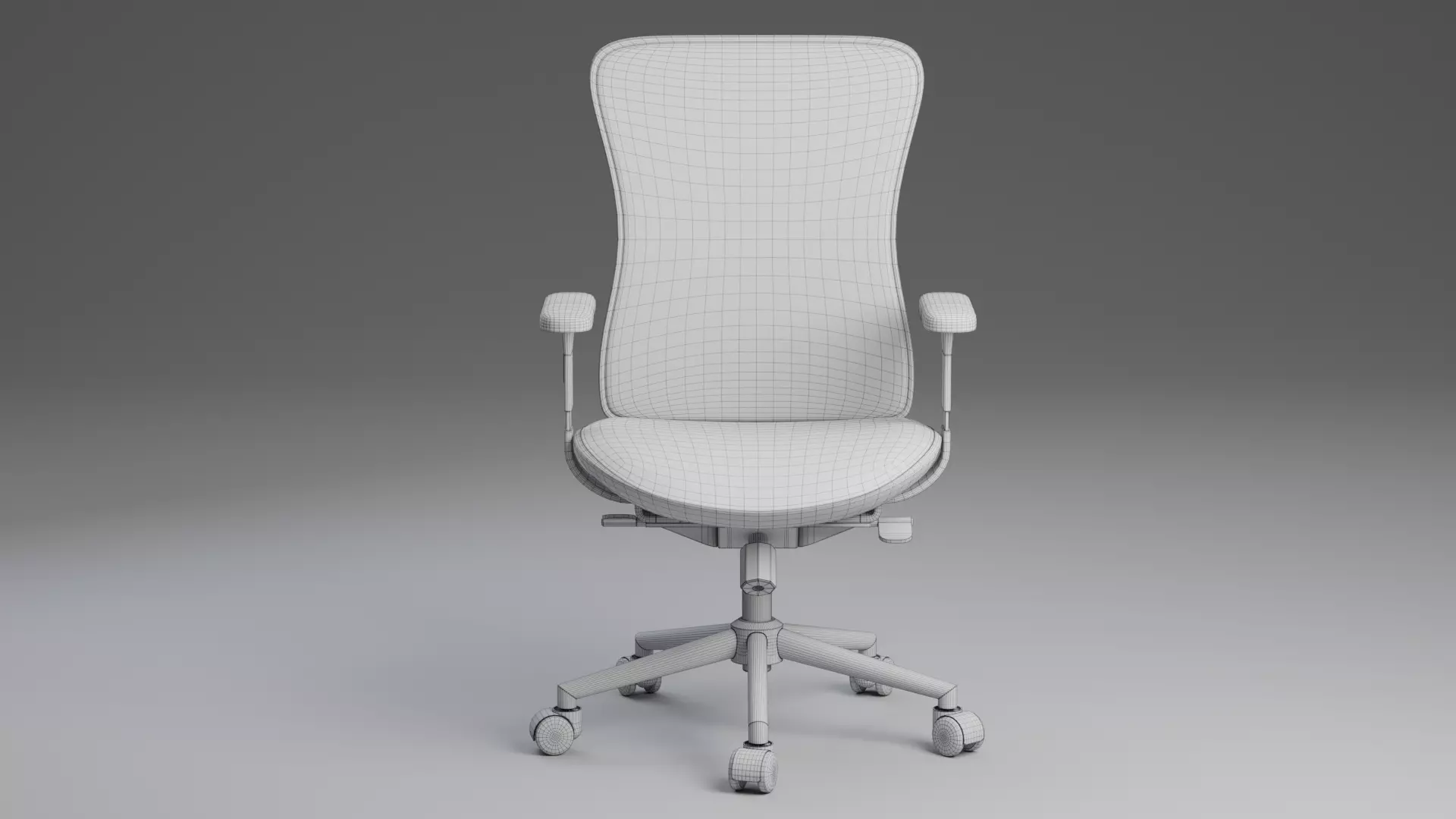 Modern Generic Office Chair 3D Model - PBR Furniture for Archviz 3D model_12