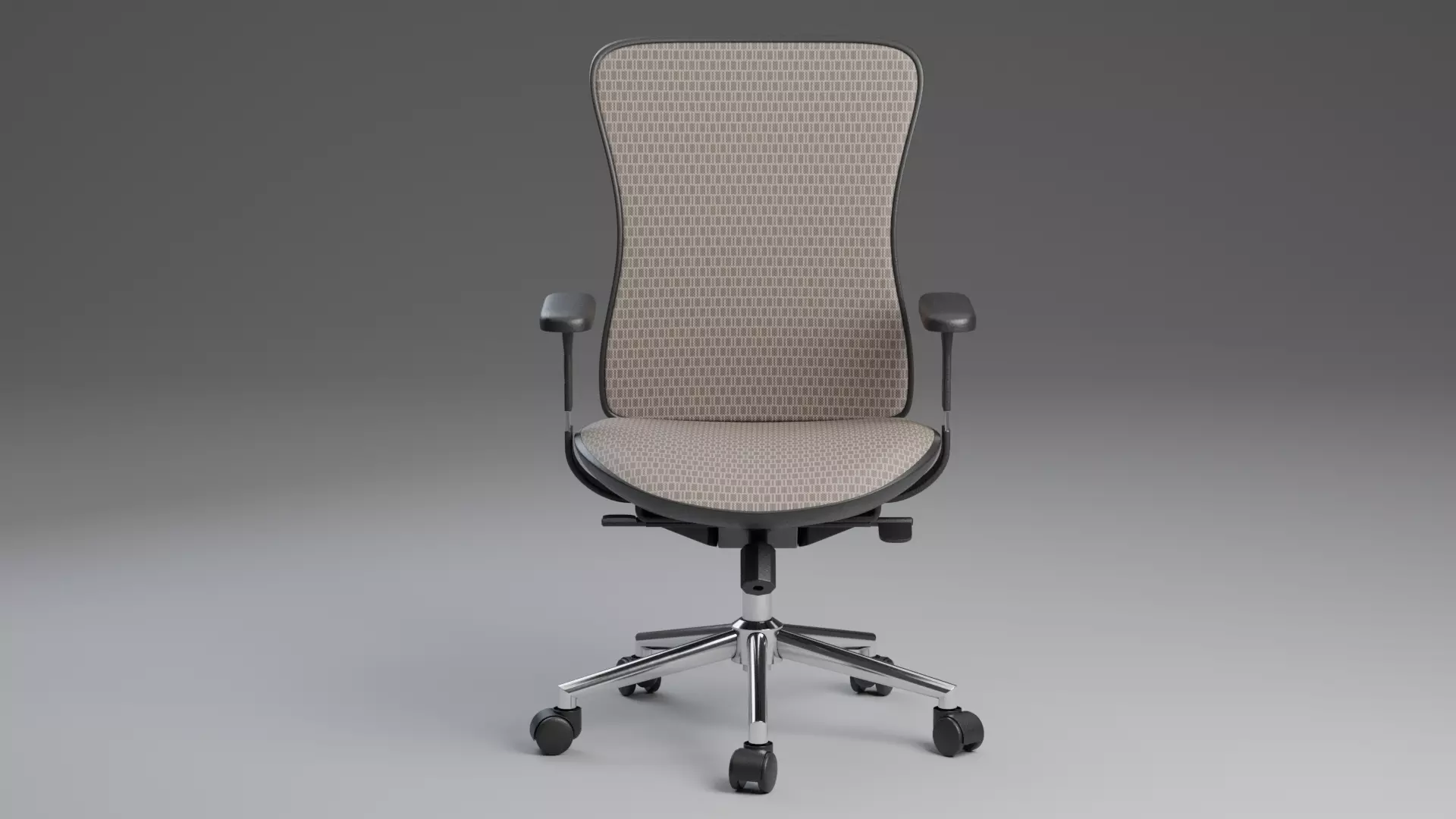 Modern Generic Office Chair 3D Model - PBR Furniture for Archviz 3D model_1