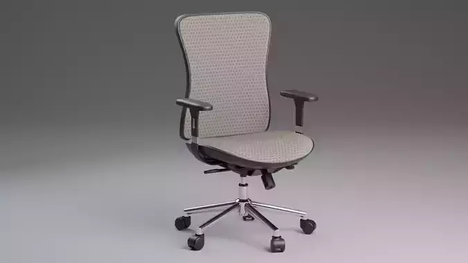 Modern Generic Office Chair 3D Model - PBR Furniture for Archviz 3D model