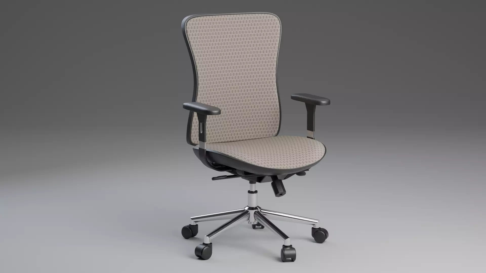 Modern Generic Office Chair 3D Model - PBR Furniture for Archviz 3D model_0