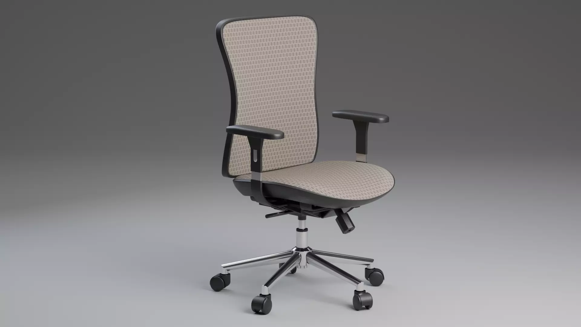 Modern Generic Office Chair 3D Model - PBR Furniture for Archviz 3D model_8
