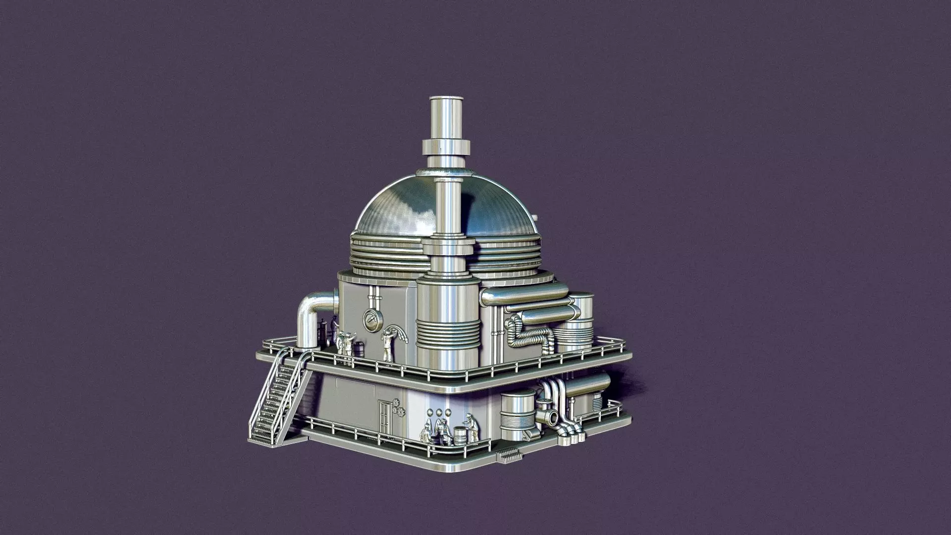 STEAM PUNK BOILER BOX 3D print model_20
