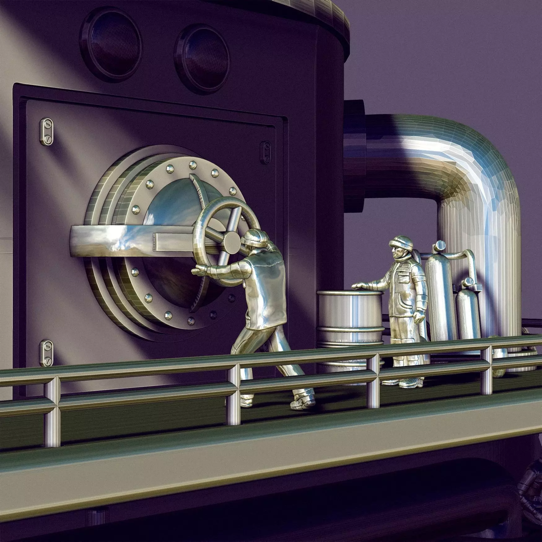 STEAM PUNK BOILER BOX 3D print model_30