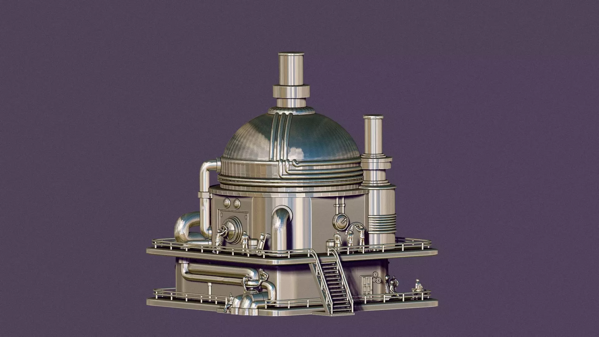 STEAM PUNK BOILER BOX 3D print model_34