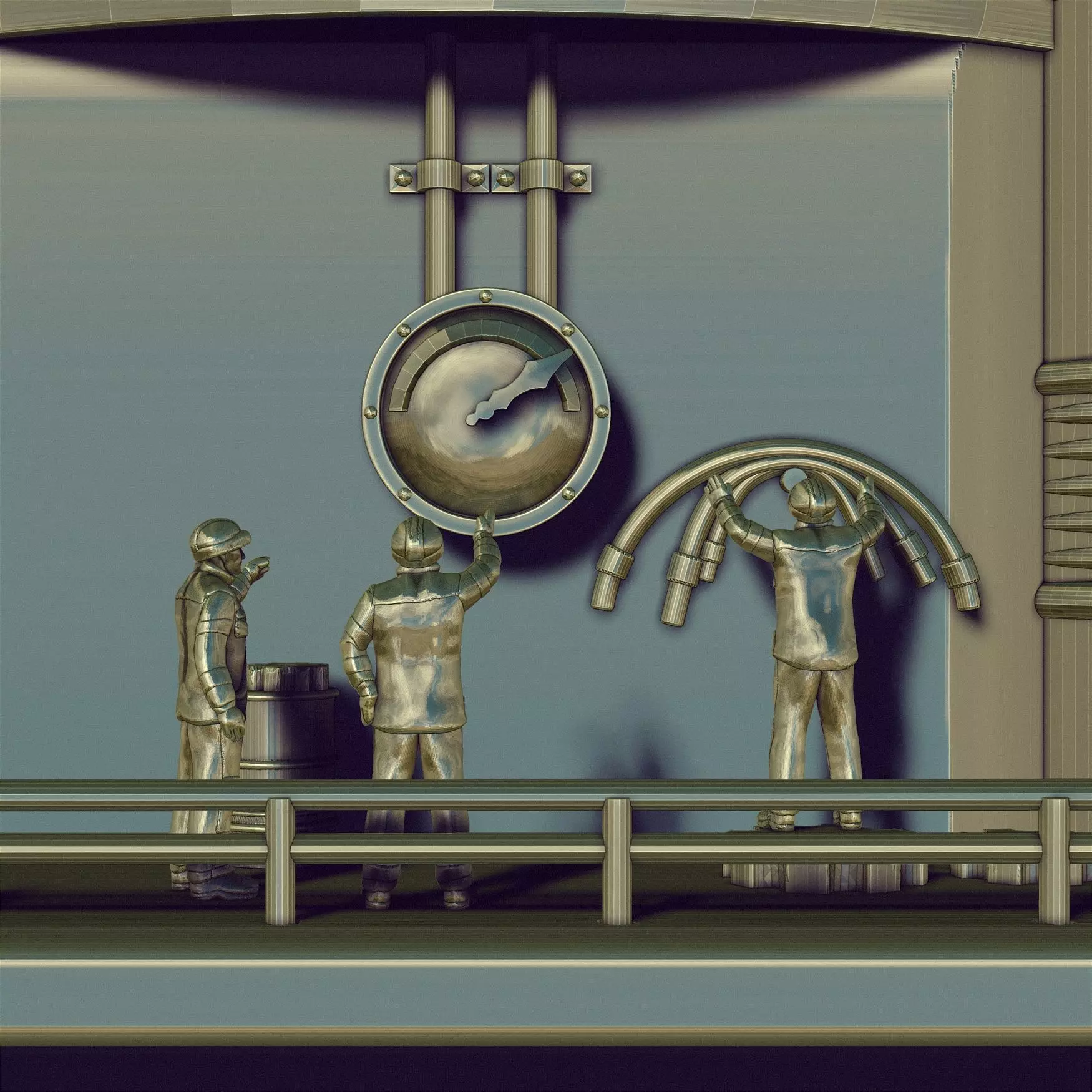 STEAM PUNK BOILER BOX 3D print model_8