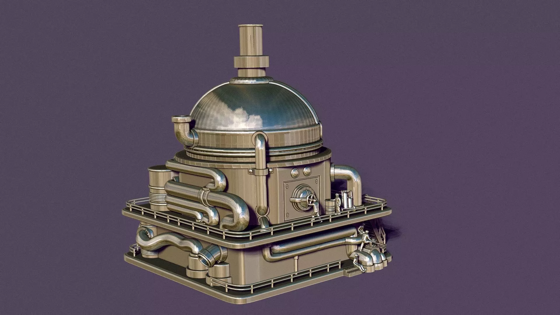 STEAM PUNK BOILER BOX 3D print model_35